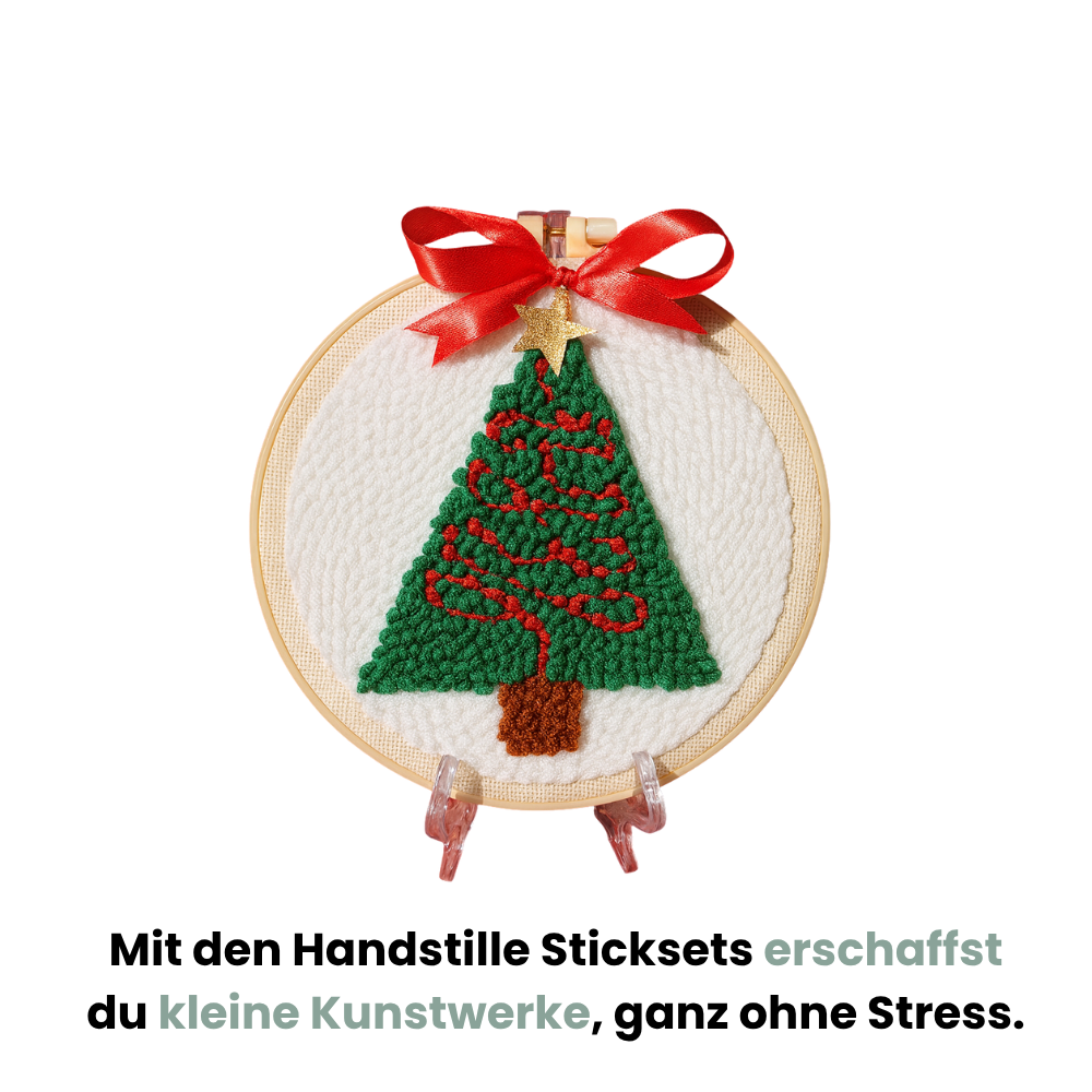 Christmas Tree Punch Needle Kit– Festliche DIY-Deko zum Selbermachen