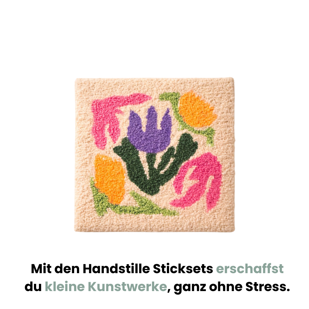 Blütenruhe™ DIY Stickset – Das entspannende Ritual für zu Hause