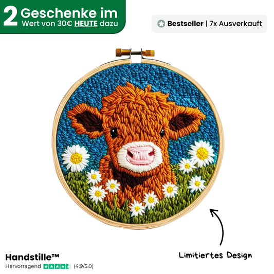 HighlandWolle™ DIY Stickset – Das entspannende Ritual für zu Hause