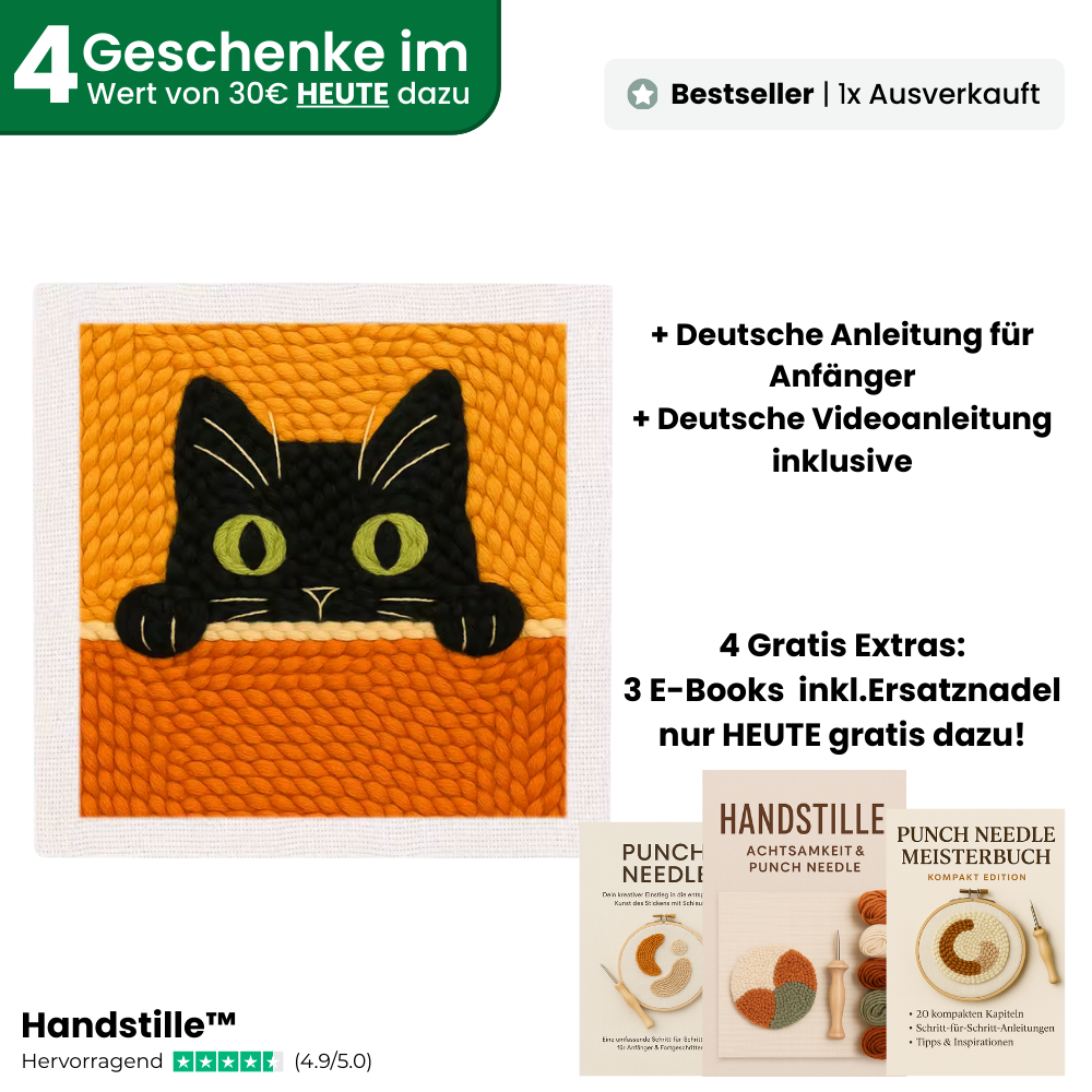 Samtpfote™ DIY Stickset – Das entspannende Ritual für zu Hause