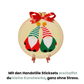Gnome Friends Punch Needle Kit– Zwei Weihnachtswichtel zum Sticken & Verschenken
