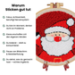 Santa Punch Needle Kit– Weihnachtlicher Stickspaß für Anfänger & Profis