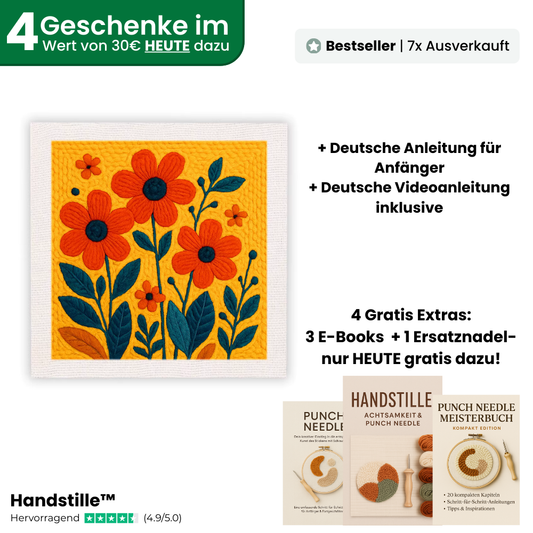 Wild Bloom Stitch™ DIY Stickset – Das entspannende Ritual für zu Hause