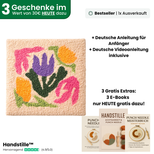 Blütenruhe™ DIY Stickset – Das entspannende Ritual für zu Hause