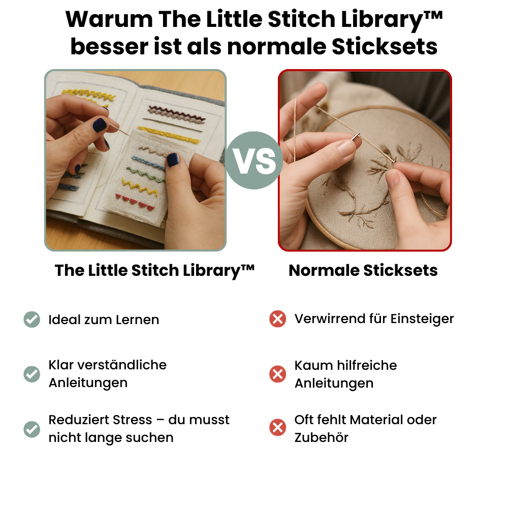 The Little Stitch Library™ – Von den ersten Stichen bis zu eigenen Kreationen